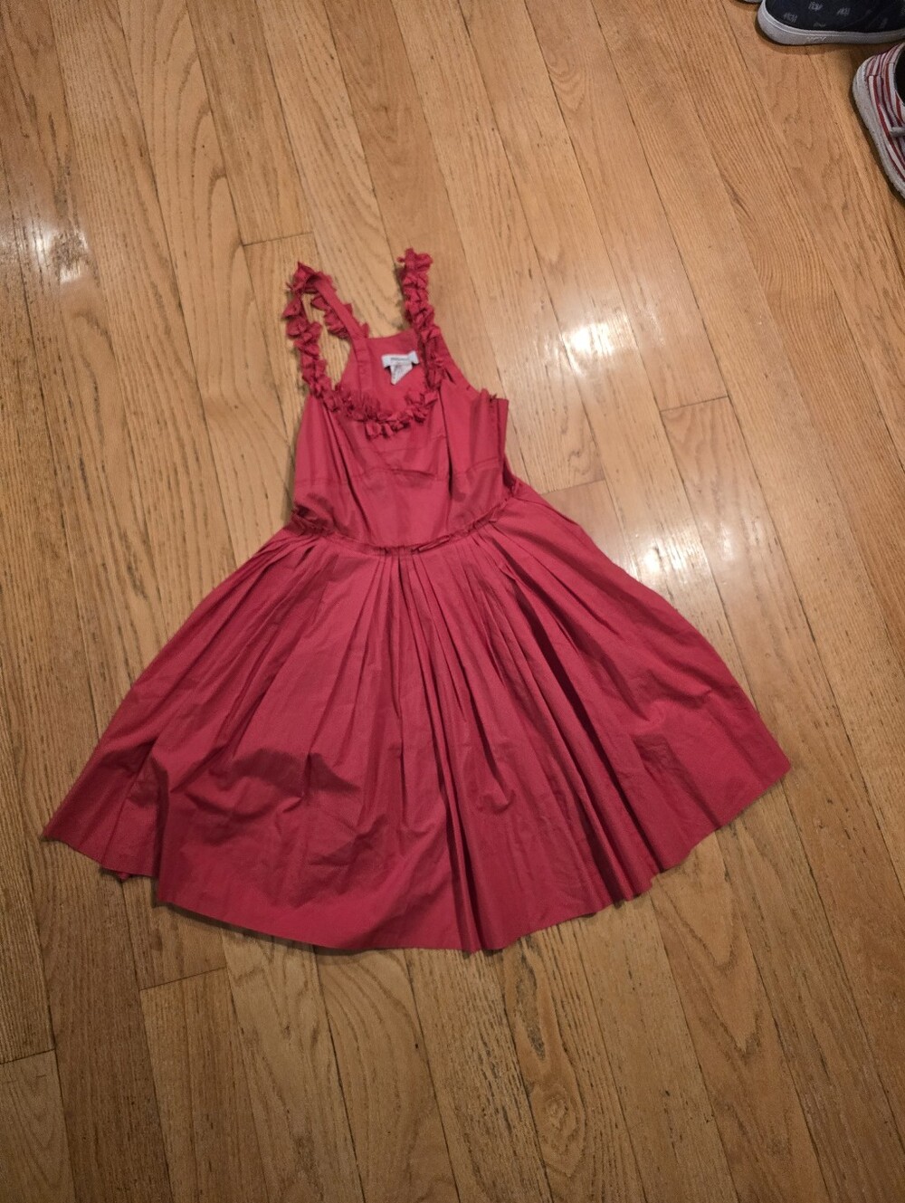Sonia Rykiel Vtg Y2K Red babydoll style dress Flaw M